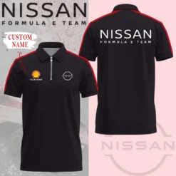High Quality Customized Men's Zip Polo Shirt NISSAN-TZPO-0074885