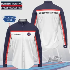 High Quality Customized Men's Long Sleeve Button Shirt PORSCHE-CCY-0075406