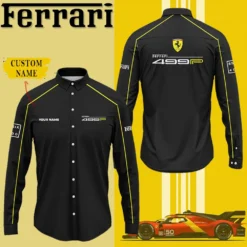 High Quality Customized Men's Long Sleeve Button Shirt FERRARI-CCY-0075421