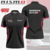 High Quality Customized Men's Zip Polo Shirt NISSAN-TZPO-0074887