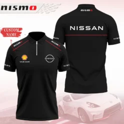 High Quality Customized Men's Zip Polo Shirt NISSAN-TZPO-0074890