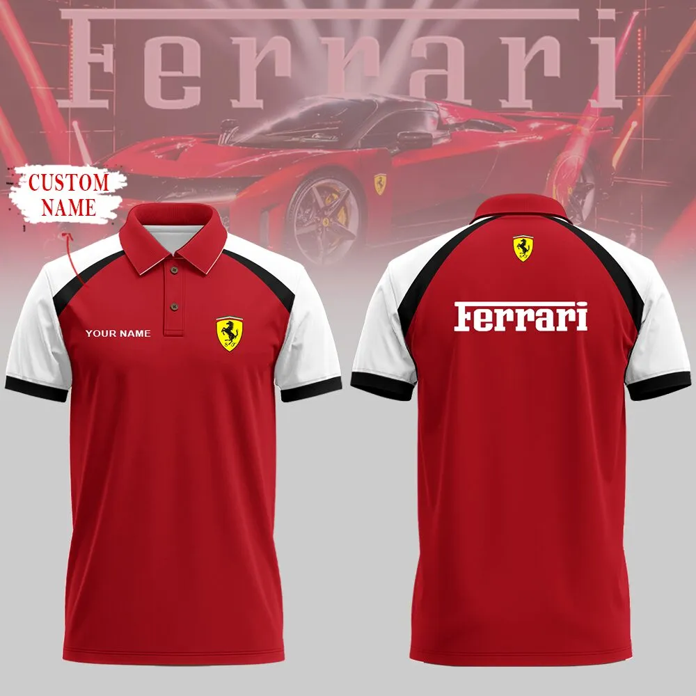 High Quality Customized Men's Polo Shirt FERRARI-PO-0074515