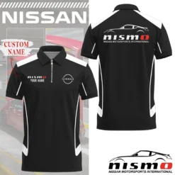 High Quality Customized Men's Zip Polo Shirt NISSAN-TZPO-0074891