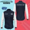 High Quality Customized Men's Long Sleeve Button Shirt PORSCHE-CCY-0075407