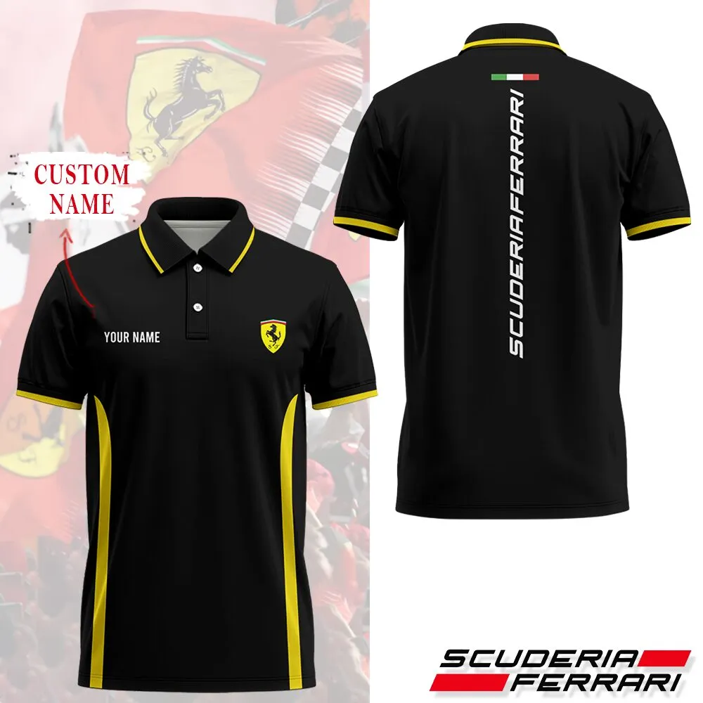 High Quality Customized Men's Polo Shirt FERRARI-PO-0074514