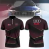 High Quality Men's Zip Polo Shirt AUDI-TZPO-0074850