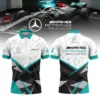 High Quality Men's Zip Polo Shirt MERCEDES-TZPO-0074741