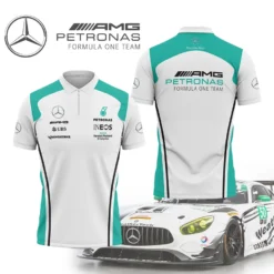 High Quality Men's Zip Polo Shirt MERCEDES-TZPO-0074742