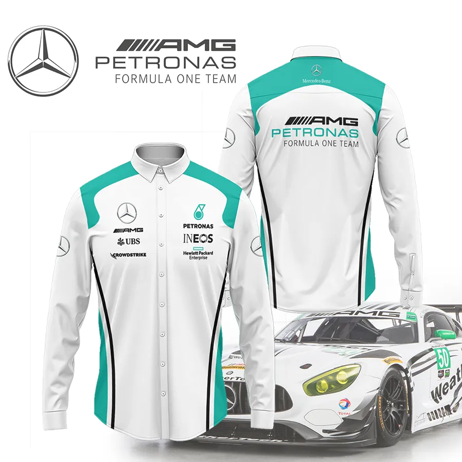 High Quality Men's Long Sleeve Button Shirt MERCEDES-CCY-0075360