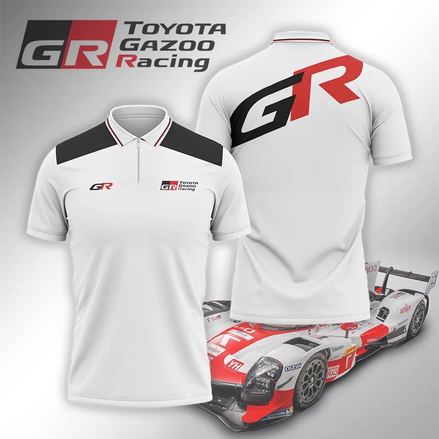 High Quality Men's Zip Polo Shirt TOYOTA-TZPO-0074935