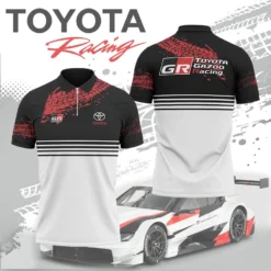 High Quality Men's Zip Polo Shirt TOYOTA-TZPO-0074936