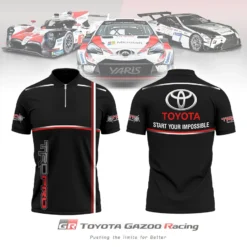 High Quality Men's Zip Polo Shirt TOYOTA-TZPO-0074937