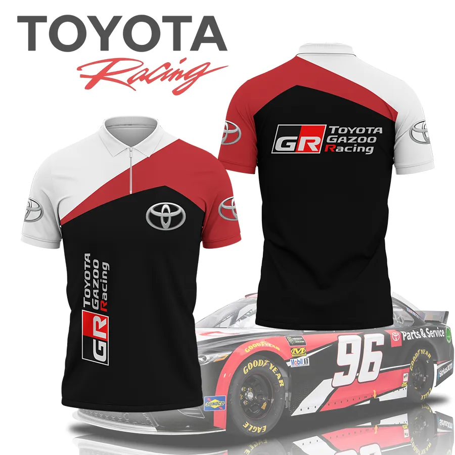 High Quality Men's Zip Polo Shirt TOYOTA-TZPO-0074938