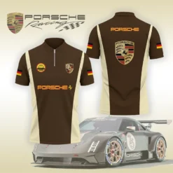 High Quality Men's Zip Polo Shirt PORSCHE-TZPO-0074842