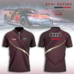 High Quality Men's Zip Polo Shirt AUDI-TZPO-0074848