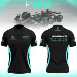 High Quality Men's Zip Polo Shirt MERCEDES-TZPO-0074750