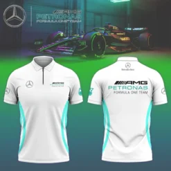 High Quality Men's Zip Polo Shirt MERCEDES-TZPO-0074752