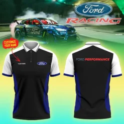 High Quality Customized Men's Zip Polo Shirt FORD-TZPO-0074964