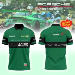 High Quality Customized Men's Zip Polo Shirt PORSCHE-TZPO-0074781
