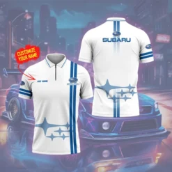 High Quality Customized Men's Zip Polo Shirt SUBARU-TZPO-0074928