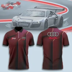 High Quality Men's Zip Polo Shirt AUDI-TZPO-0074847