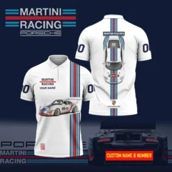 High Quality Customized Men's Zip Polo Shirt PORSCHE-TZPO-0074783