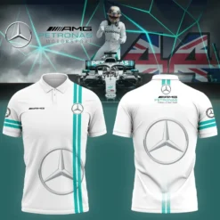 High Quality Men's Zip Polo Shirt MERCEDES-TZPO-0074762