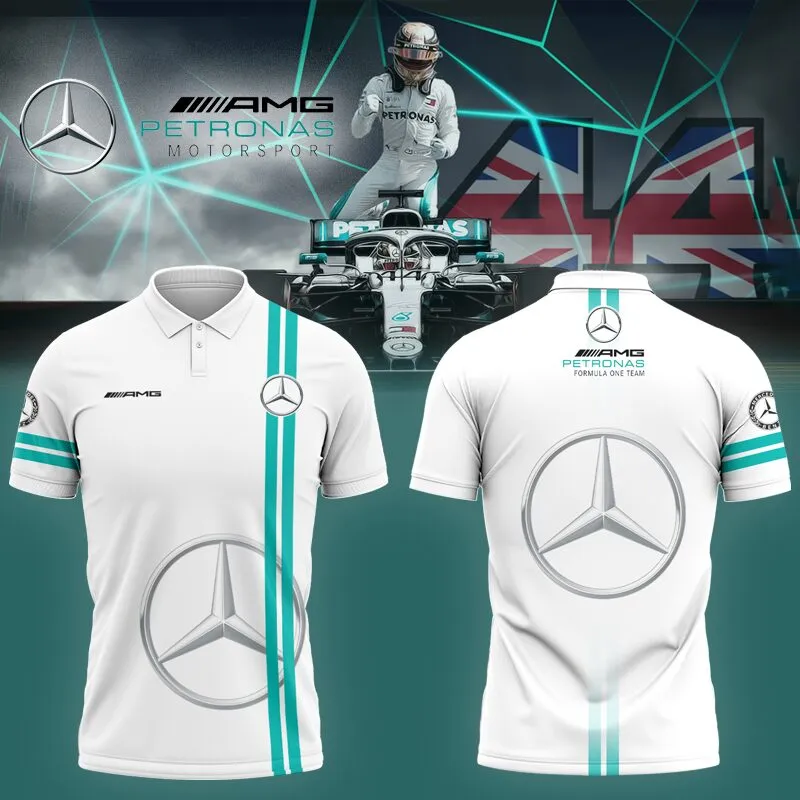 High Quality Men's Zip Polo Shirt MERCEDES-TZPO-0074762