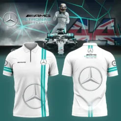 High Quality Men's Zip Polo Shirt MERCEDES-TZPO-0074756