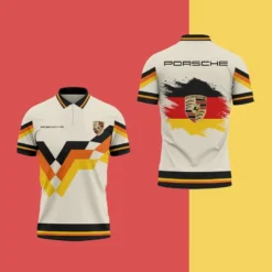 High Quality Men's Zip Polo Shirt PORSCHE-TZPO-0074835