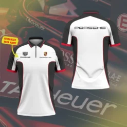 High Quality Customized Men's Zip Polo Shirt PORSCHE-TZPO-0074785