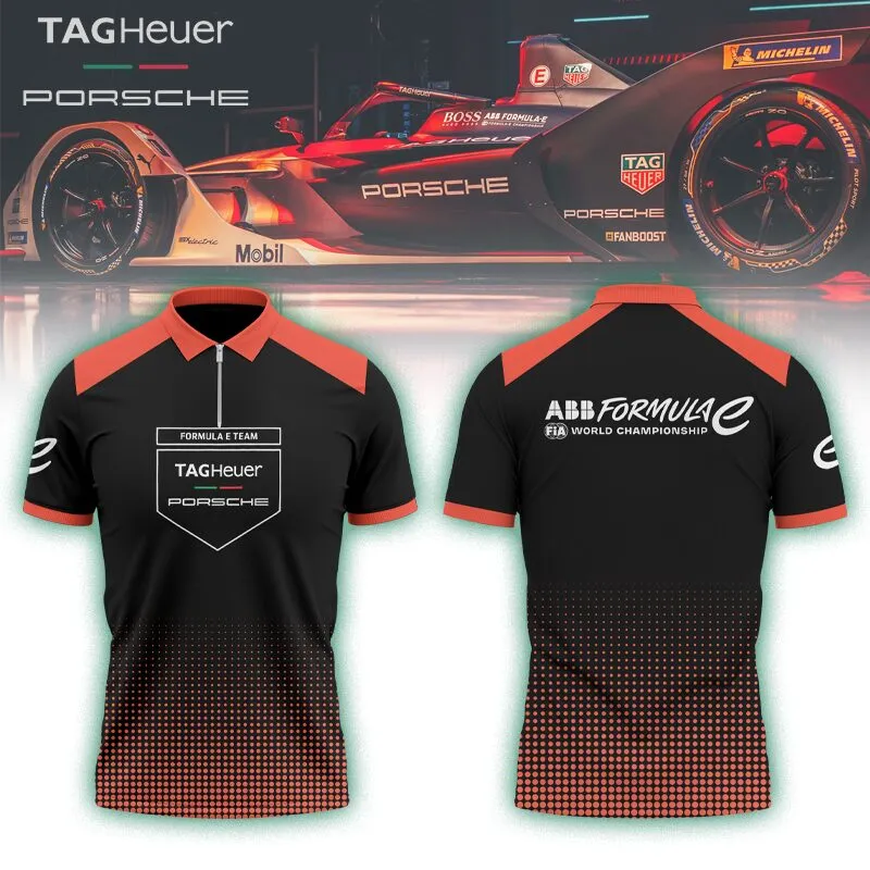 High Quality Men's Zip Polo Shirt PORSCHE-TZPO-0074833