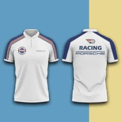 High Quality Men's Zip Polo Shirt PORSCHE-TZPO-0074831