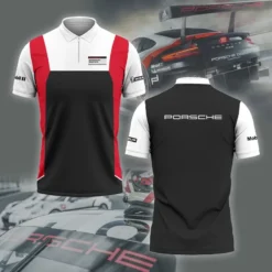 High Quality Men's Zip Polo Shirt PORSCHE-TZPO-0074829