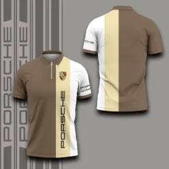 High Quality Men's Zip Polo Shirt PORSCHE-TZPO-0074826