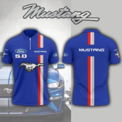 High Quality Men's Zip Polo Shirt FORD-TZPO-0074982