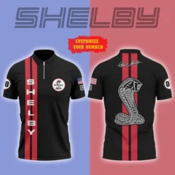 High Quality Customized Men's Zip Polo Shirt FORD-TZPO-0074962