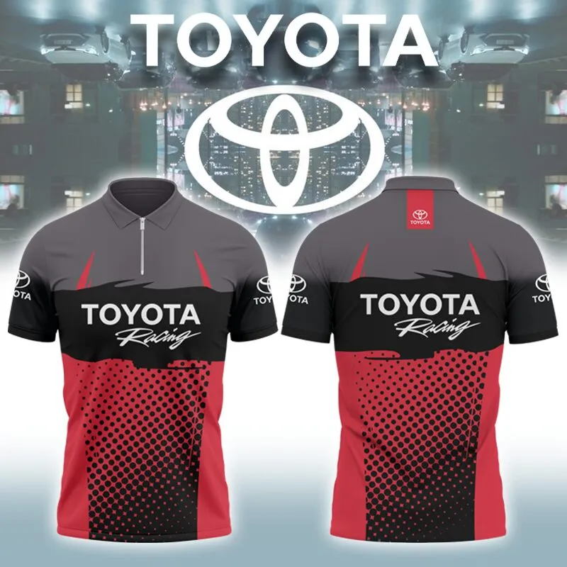 High Quality Men's Zip Polo Shirt TOYOTA-TZPO-0074942