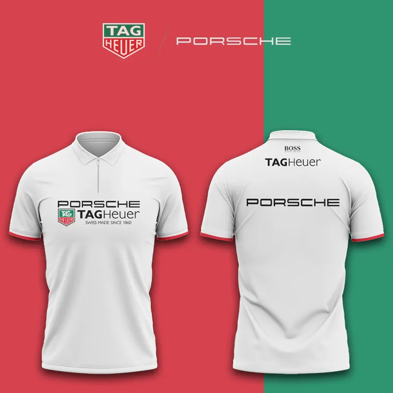 High Quality Men's Zip Polo Shirt PORSCHE-TZPO-0074828