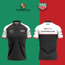 High Quality Men's Zip Polo Shirt PORSCHE-TZPO-0074823