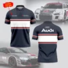 High Quality Customized Men's Zip Polo Shirt AUDI-TZPO-0074861