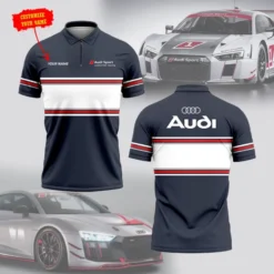 High Quality Customized Men's Zip Polo Shirt AUDI-TZPO-0074861