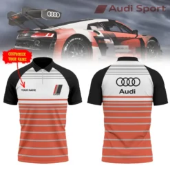 High Quality Customized Men's Zip Polo Shirt AUDI-TZPO-0074858
