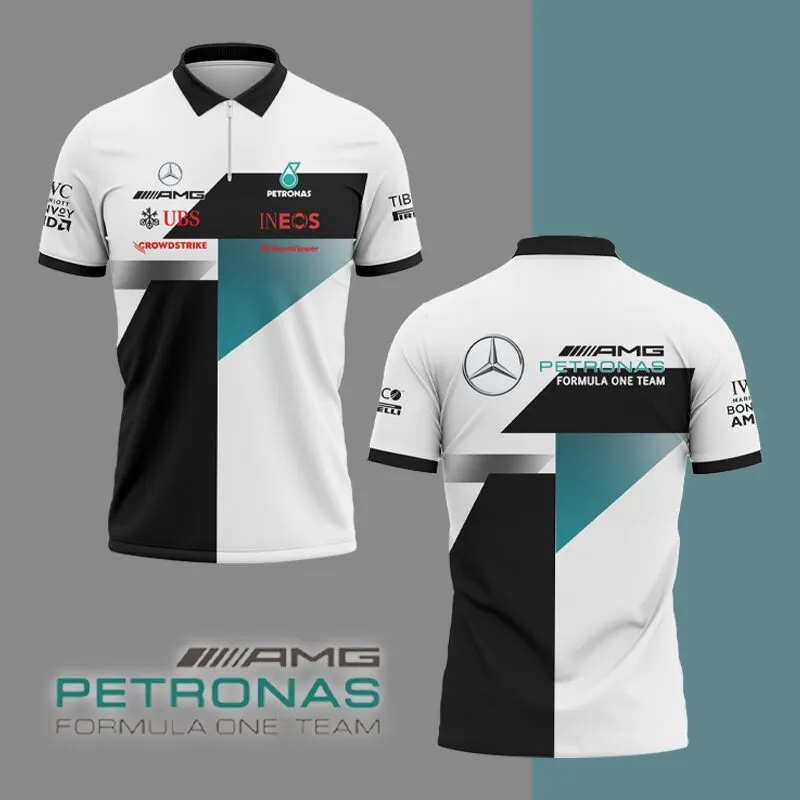 High Quality Men's Zip Polo Shirt MERCEDES-TZPO-0074759