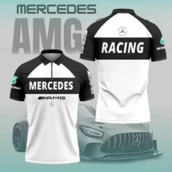 High Quality Men's Zip Polo Shirt MERCEDES-TZPO-0074761