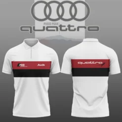 High Quality Men's Zip Polo Shirt AUDI-TZPO-0074845