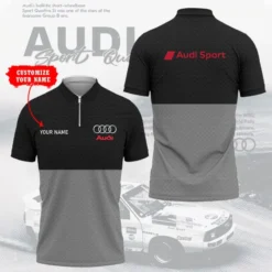 High Quality Customized Men's Zip Polo Shirt AUDI-TZPO-0074856