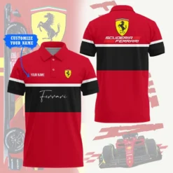 High Quality Customized Men's Polo Shirt FERRARI-PO-0074511