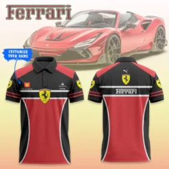High Quality Customized Men's Polo Shirt FERRARI-PO-0074510