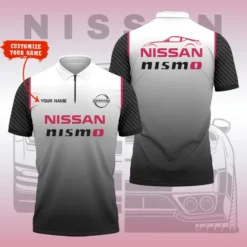 High Quality Customized Men's Zip Polo Shirt NISSAN-TZPO-0074895